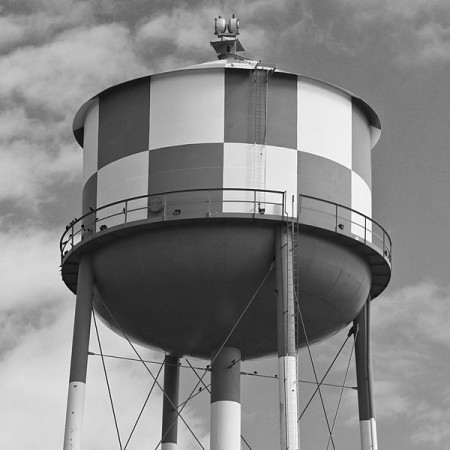 a water storage tower